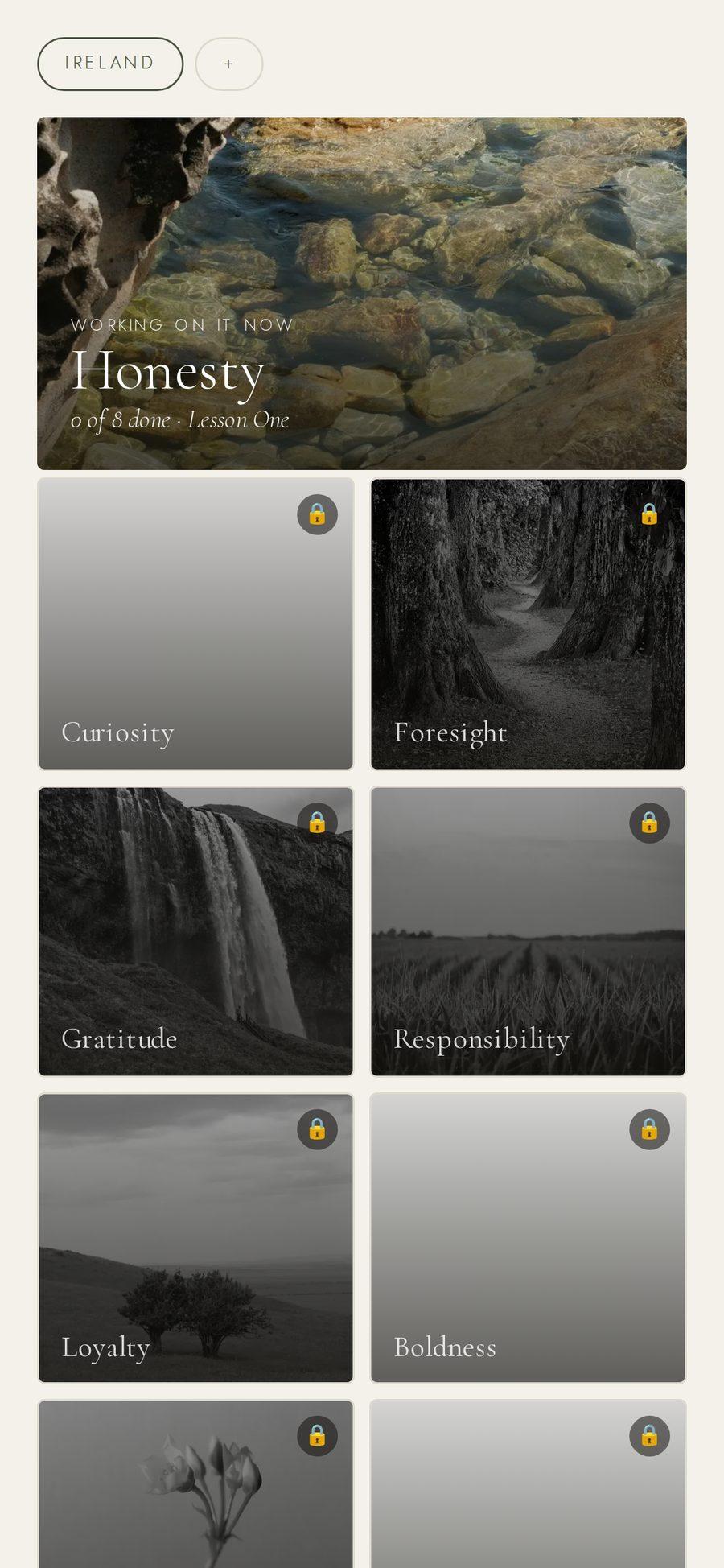 The trait index in the Manor app